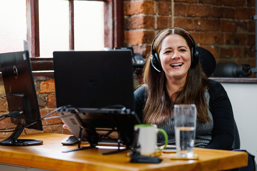 Recruitment consultant Alex Ingram at the Logic Resourcing office in Stoke-on-Trent