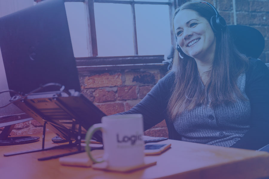 Recruitment consultant Alex Ingram at the Logic Resourcing office in Stoke-on-Trent