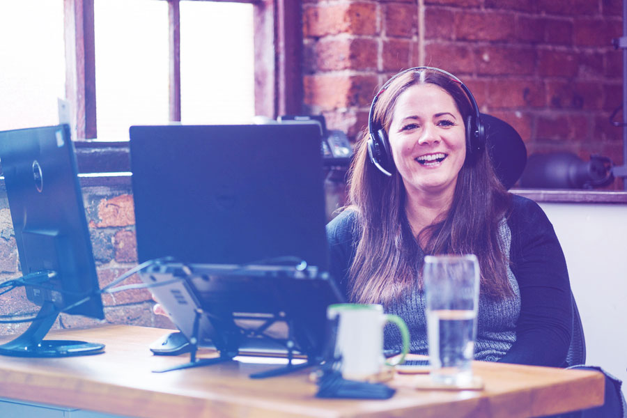 Recruitment consultant Alex Ingram at the Logic Resourcing office in Stoke-on-Trent