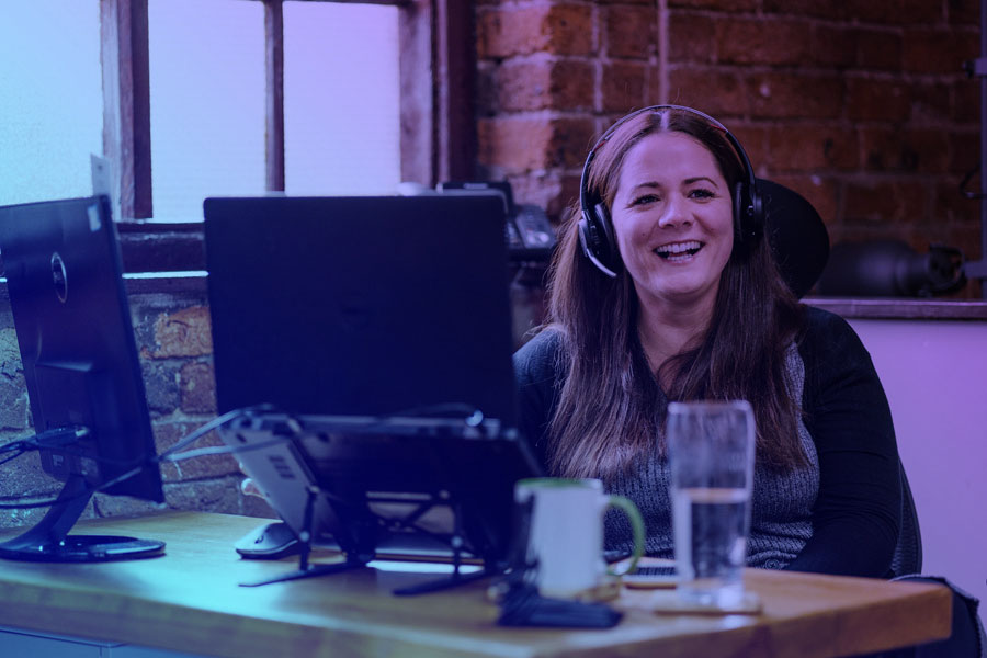 Recruitment consultant Alex Ingram at the Logic Resourcing office in Stoke-on-Trent