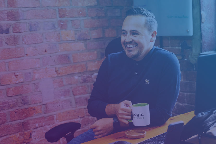 Recuitment consultant Nathan Kingsbury at the Logic Resourcing office in Stoke-on-Trent