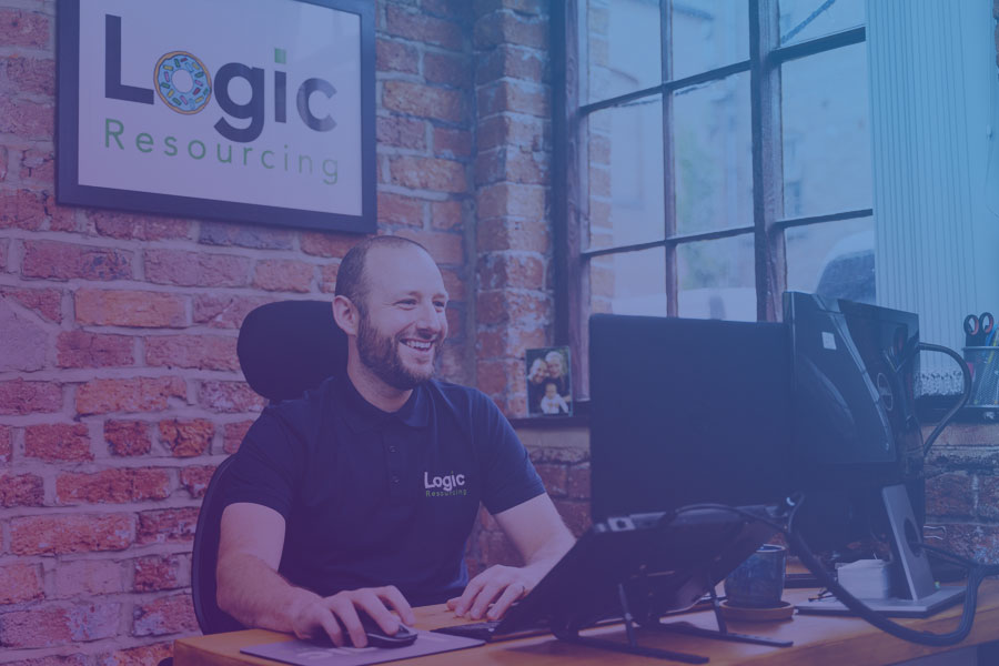 Recruitment consultant Steven Dufresne at the Logic Resourcing office in Stoke-on-Trent